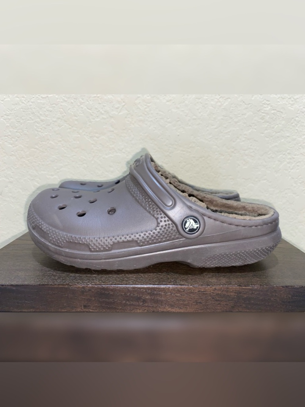 Brown Crocs Classic Lined Clogs - Picture 4 of 5
